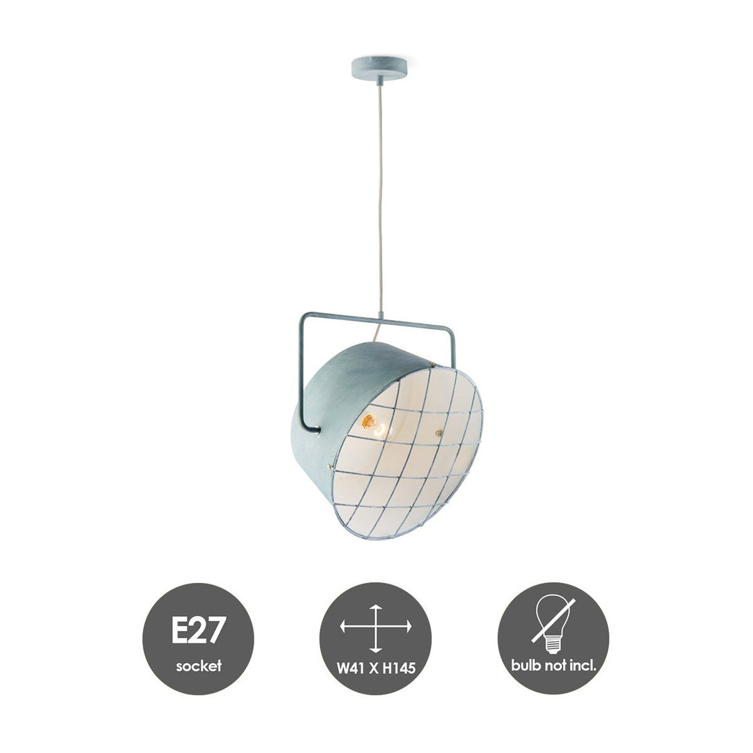 Home Sweet Home Hanglamp Clemento - Beton - 41x41x145cm