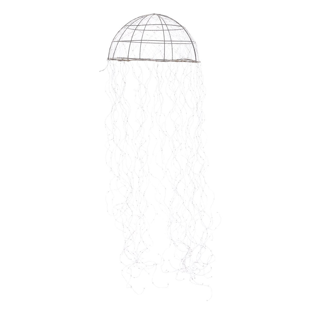 Kroonluchter Kwal met Klassiek Witte LED Verlichting - H150 x Ø45 cm - Zilver