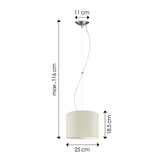 Home Sweet Home hanglamp Deluxe met lampenkap, E27, warm wit, 25cm