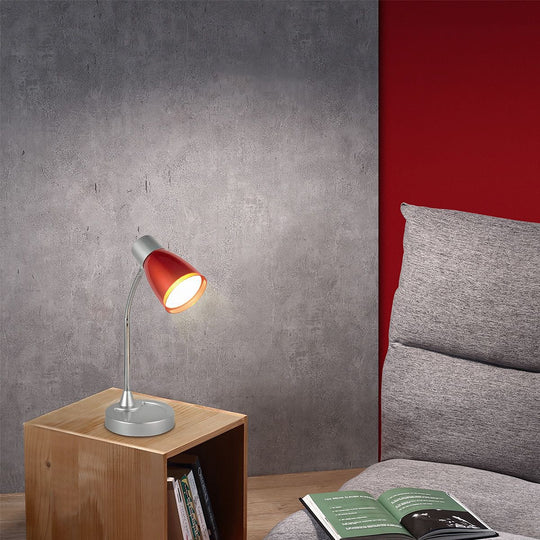 Home Sweet Home - Lumy Led Bureaulamp 3W Rood - Verstelbare