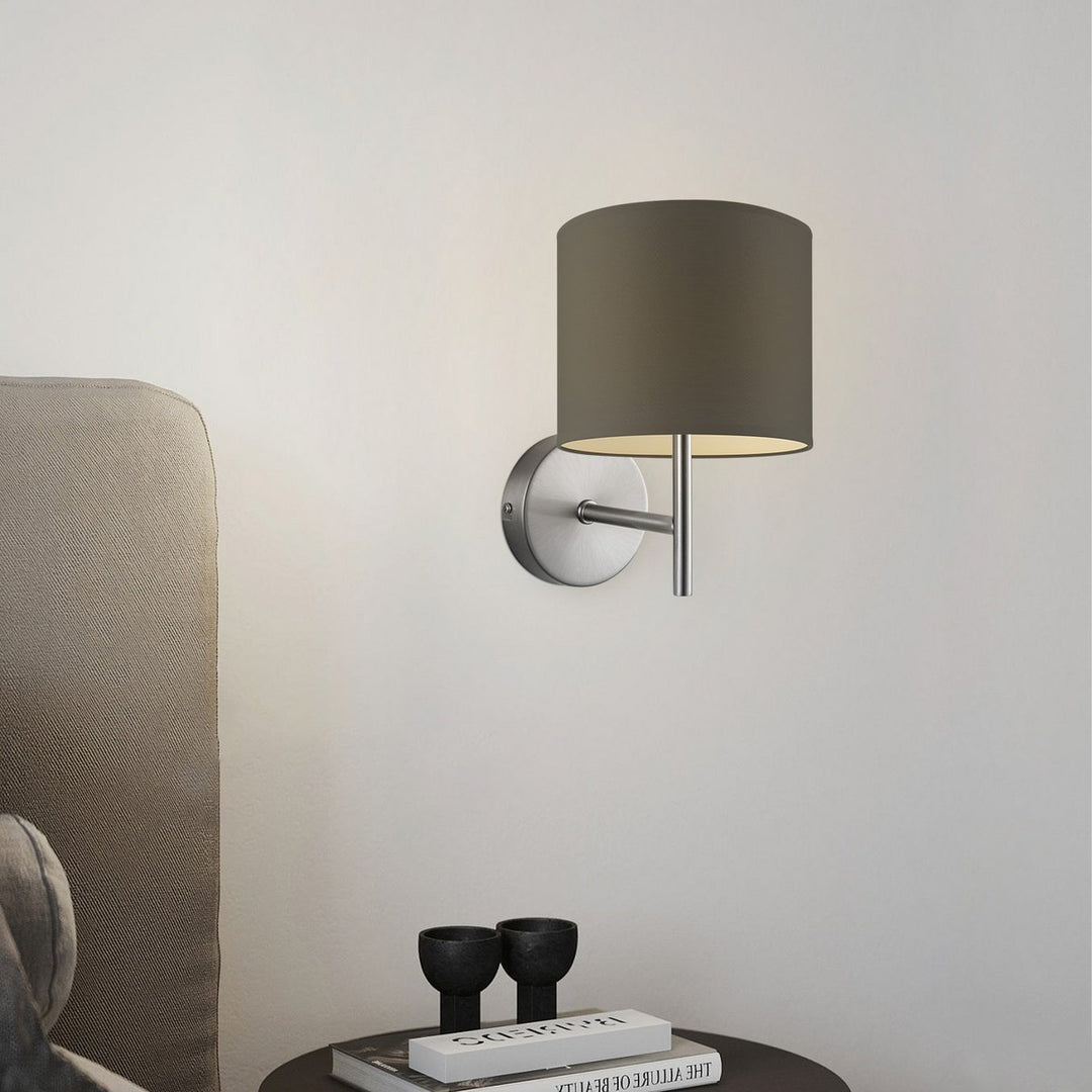 Home Sweet Home Wandlamp - Mati E27 Lampenkap antraciet 20cm