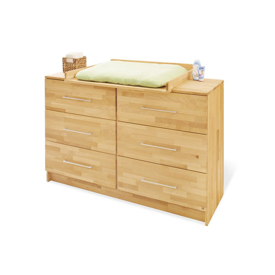 Startset 'Natura' extra breed
2 delen: ledikant, extra brede commode