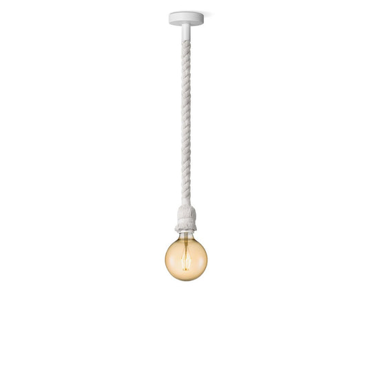 Home Sweet Home hanglamp wit Leonardo - G180 - dimbaar E27 amber