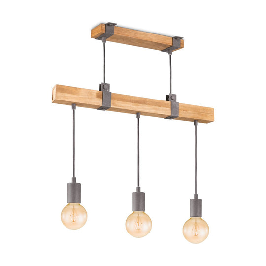 Home Sweet Home Hanglamp Denton - hout - 60x14x128cm