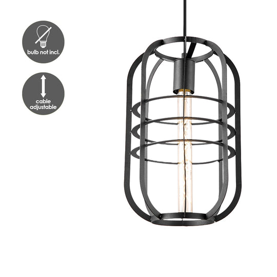 Home Sweet Home Hanglamp Nero - Zwart - 24x24x141cm