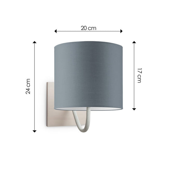 Home Sweet Home Wandlamp - Beach E27 Lampenkap grijs 20cm