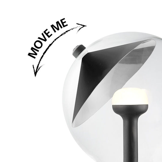 Home Sweet Home dimbare LED lamp Cone zwart-zilver G120 E27 5W 400Lm