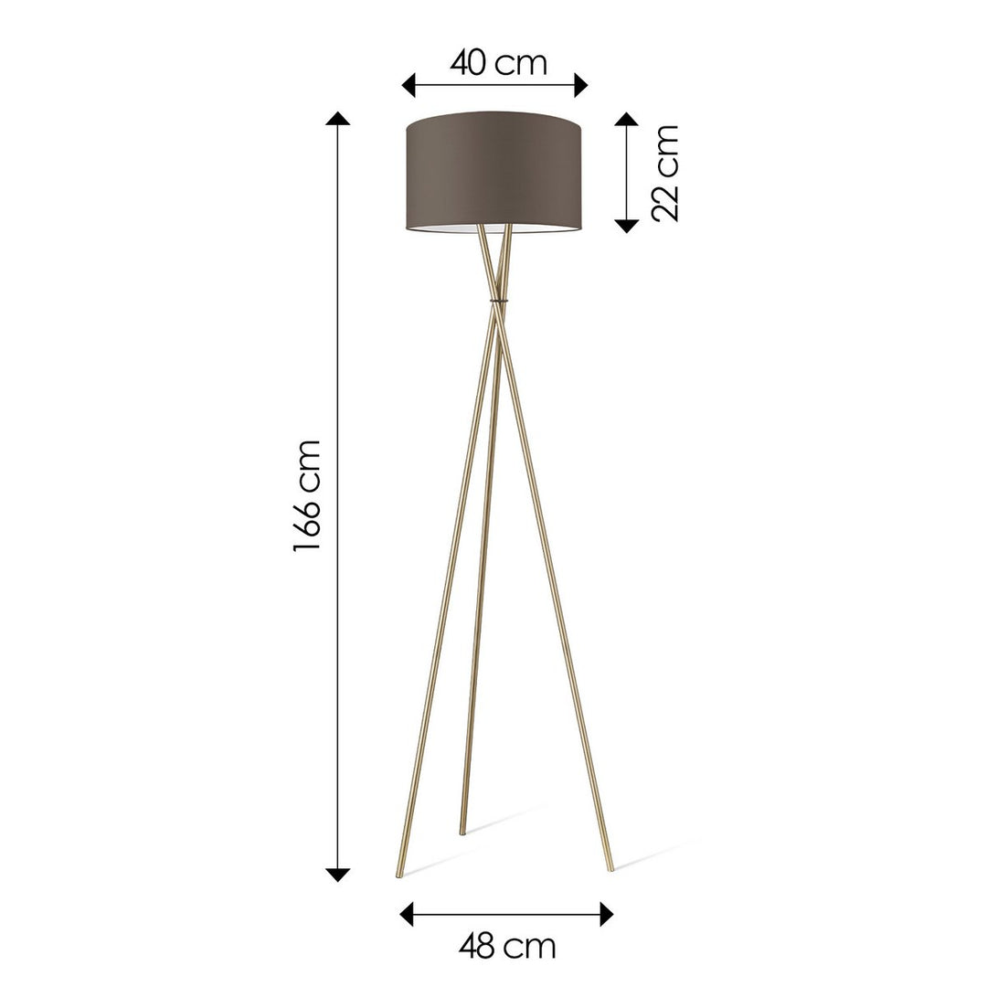 Home Sweet Home vloerlamp Bling-Legs Brons-Taupe-40cm