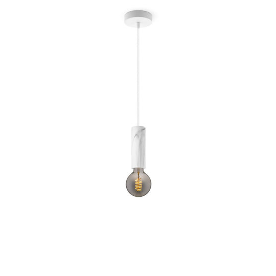 Home Sweet Home hanglamp Marmer Saga - G125 - dimbaar E27 rook