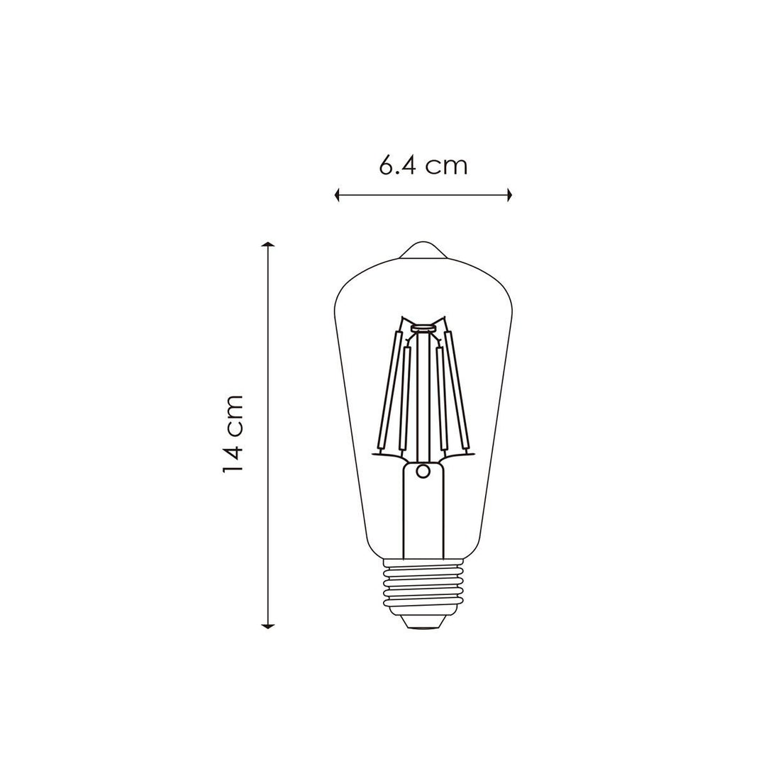 Home Sweet Home dimbare Led Drop E27 ST64 6W 160Lm 1800K Helder