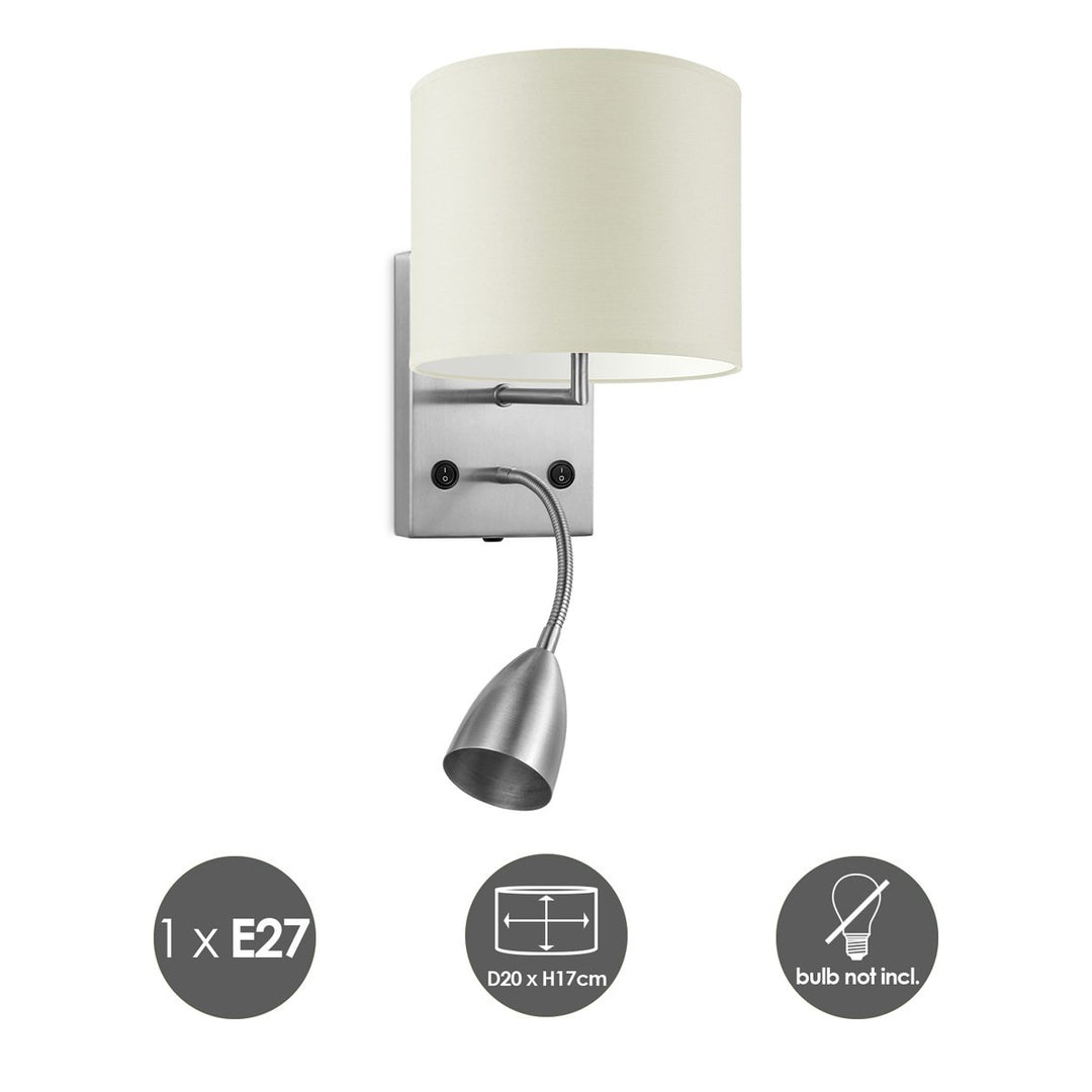 Home Sweet Home Wandlamp - Read, LED Leeslamp, E27, warm wit 20cm