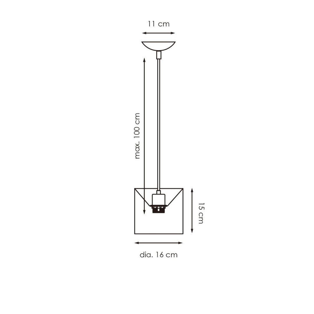 Home Sweet Home hanglamp Bling met lampenkap, E27, antraciet, 16cm