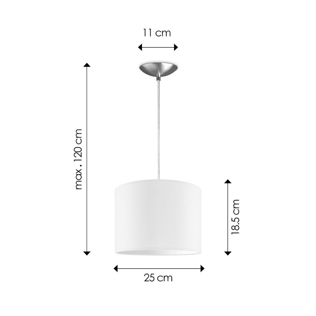 Home Sweet Home hanglamp Bling met lampenkap, E27, wit, 25cm