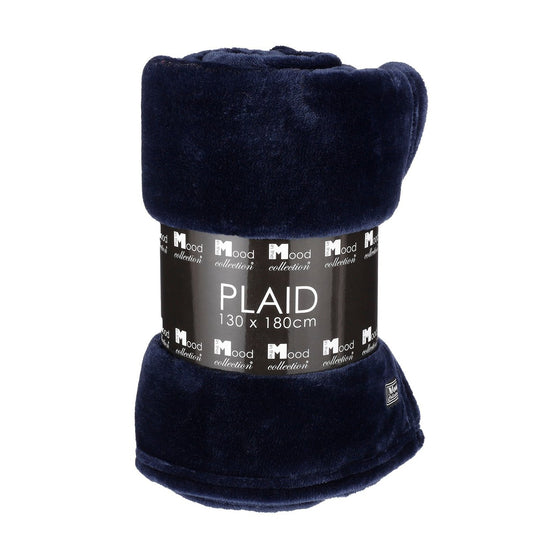 Famke Fleece Plaid - L180 x B130 cm - Donkerblauw