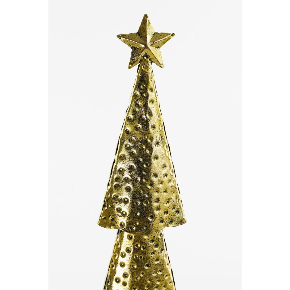 Kerstboom - L15 x B8 x H68 cm - Metaal - Goud