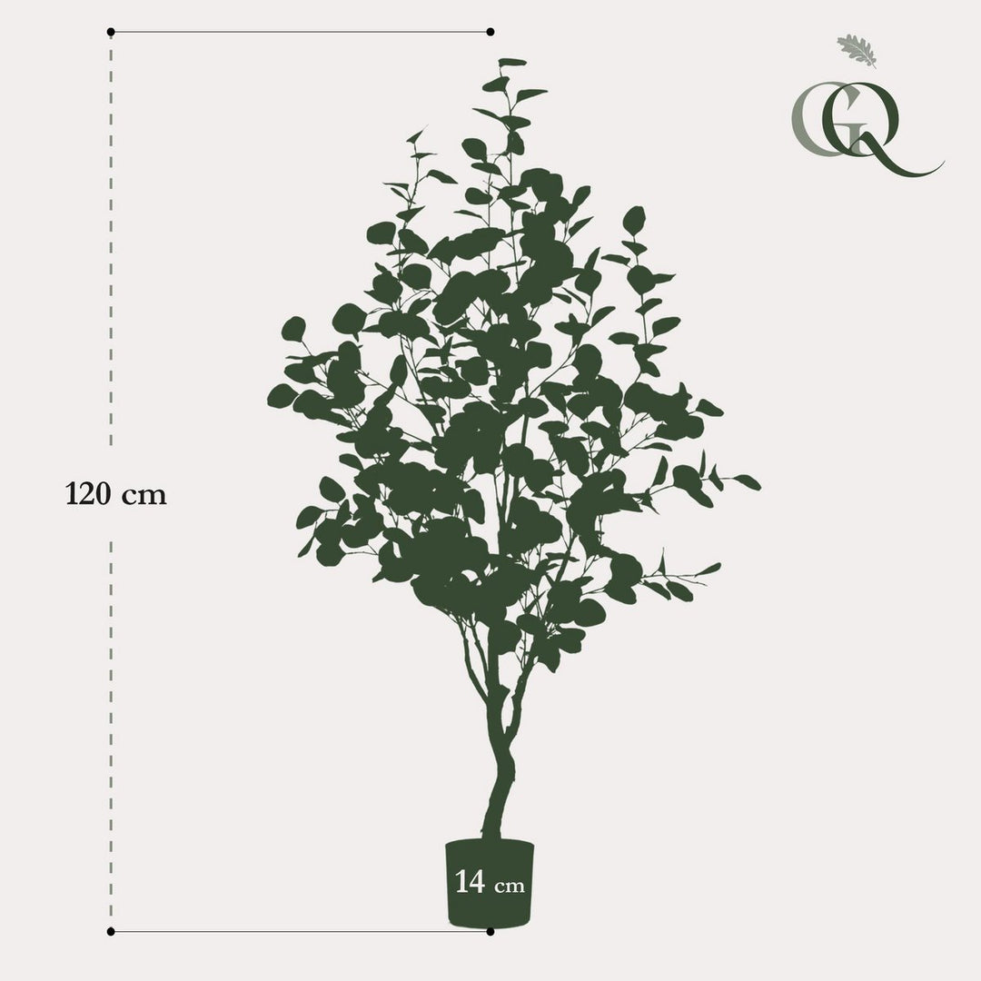 Kunstplant - Eucalyptus - Blauwe Gomboom  - 120 cm