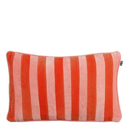 Clair Sierkussen - L55 x B35 x H10 cm - Katoenfluweel - Roze, Rood