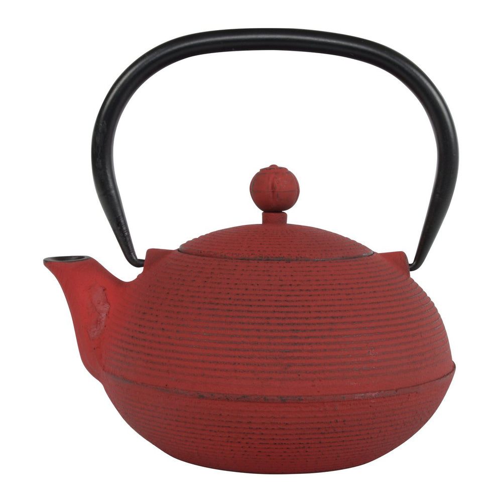 Teaclassix Gietijzeren Theeset Ganzou 0,90 ltr, Giftbox, Japans Rood