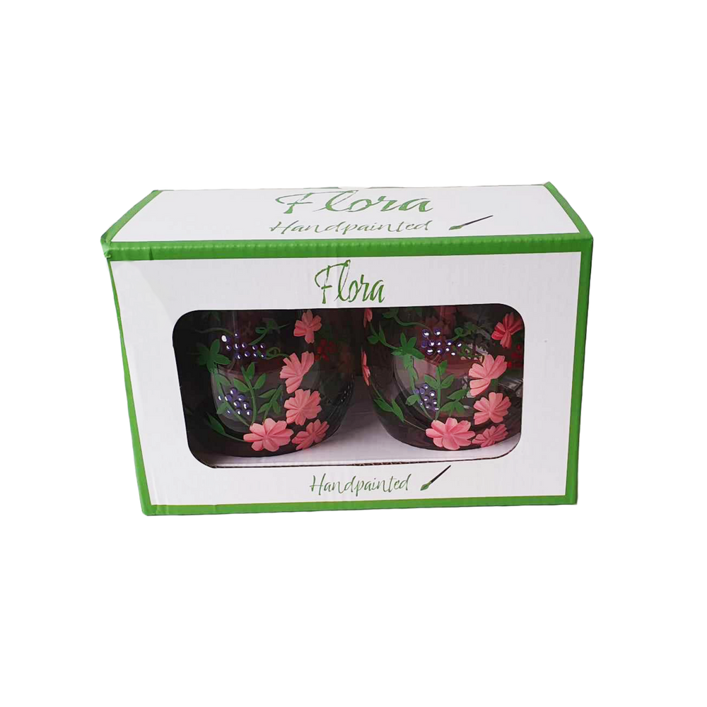 Flora Tumbler/Mocktail Glass Berries, 450ml, 2-pack, giftbox